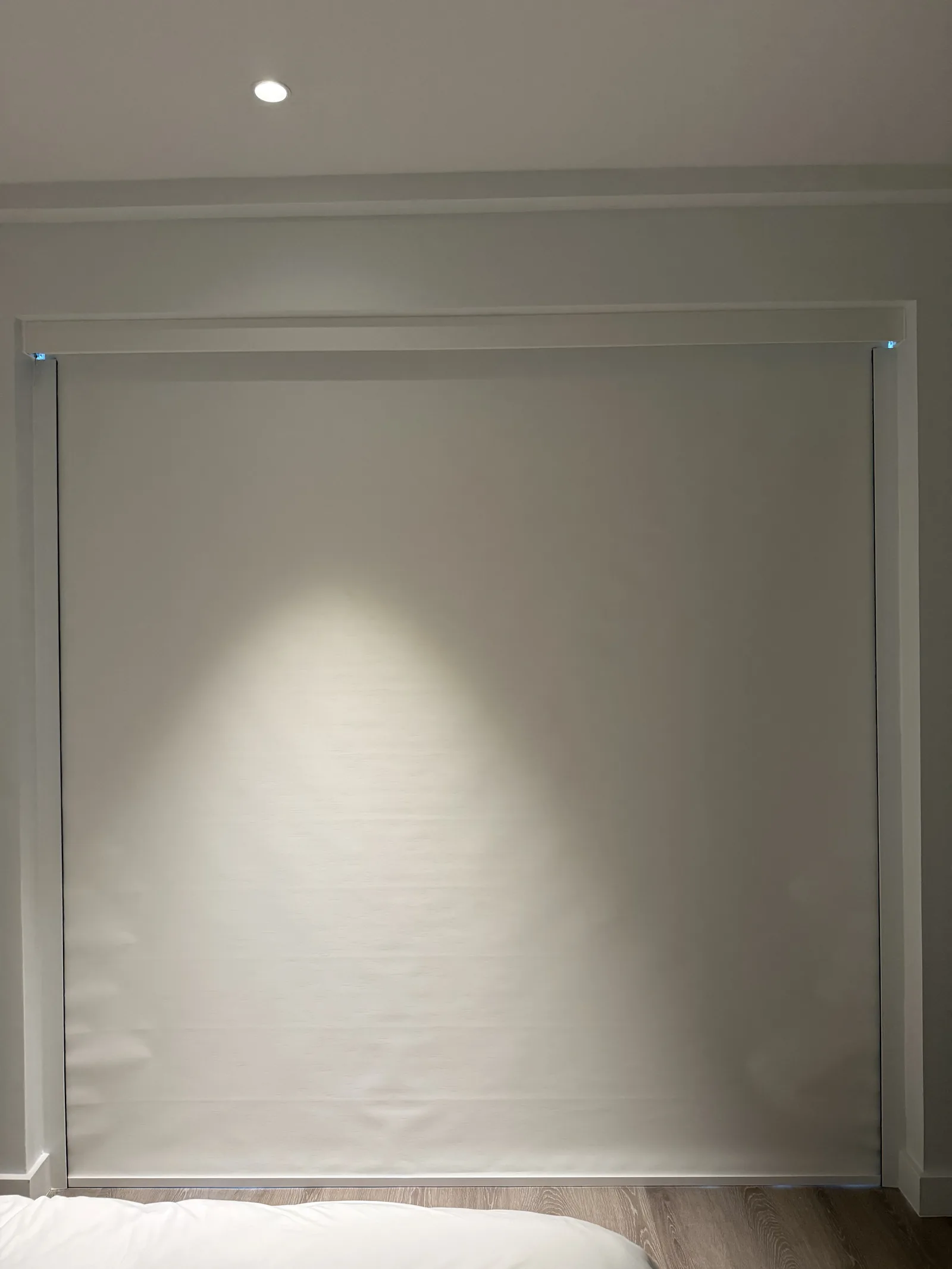 Side channels running the full height of a blackout shade